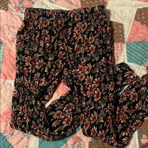 floral slounge pants